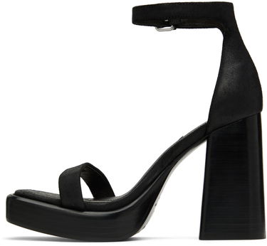 Klä rag & bone rag & bone Matrix Heeled Suede Sandals Svart | WFF22HF019MX19, 2