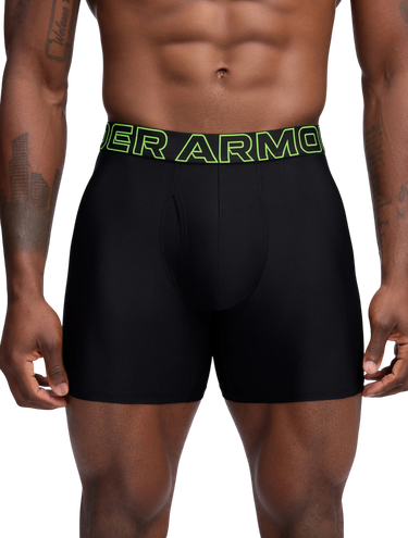 Boxare Under Armour Performance Tech Mesh 6-Inch 3-Pack Boxer Briefs Svart | 1383884-005, 3