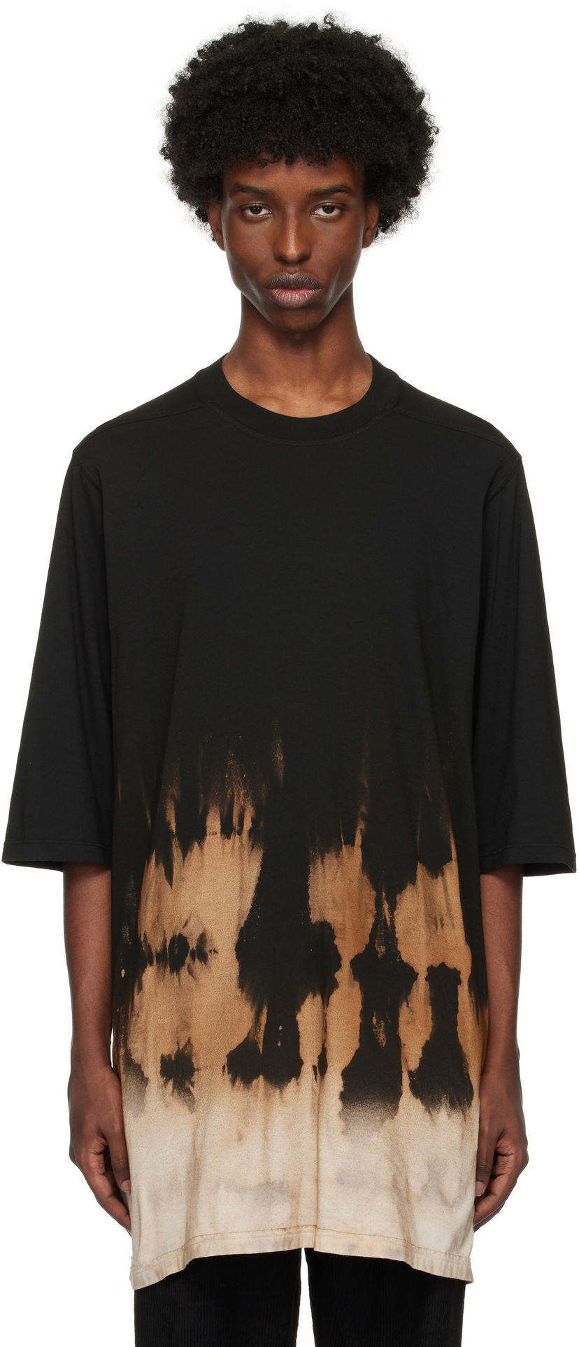 T-shirt Rick Owens Porterville Jumbo T-shirt Svart | DU02D2274 RNSUN