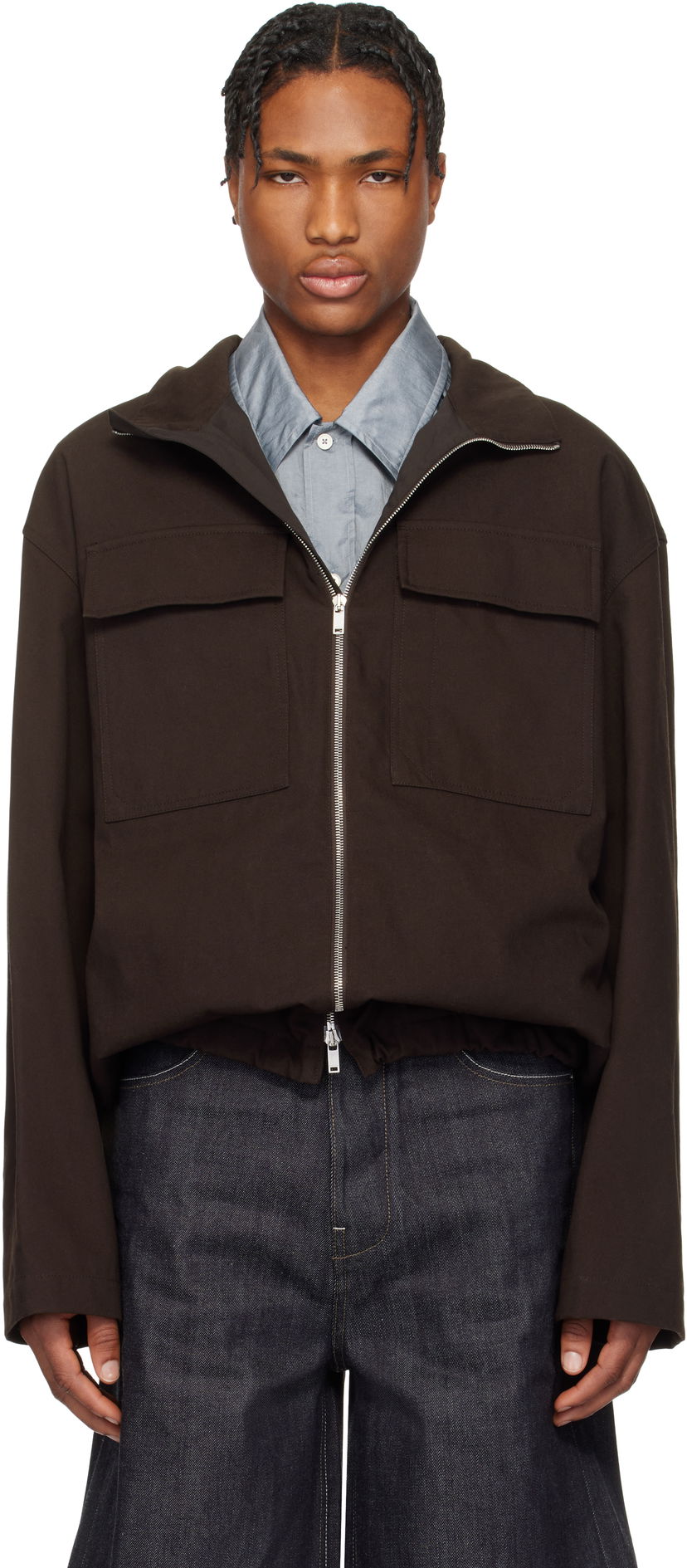 Jacka Jil Sander Jil Sander Sportswear Zip-Up Jacket Brun | J47SW0006_J45267