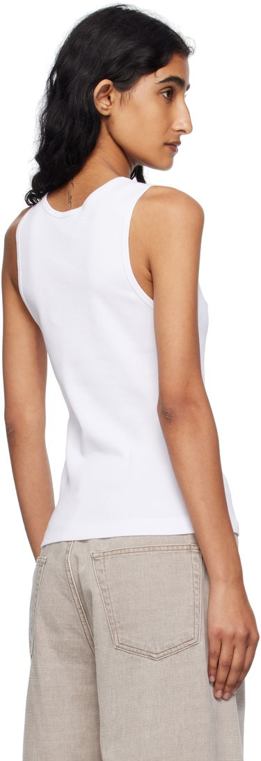 Linne MAISON KITSUNÉ Maison Kitsuné 'Baby Fox' Ribbed Tank Top Vit | PW00623KA0033, 2