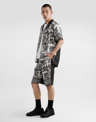 Skjorta Dolce & Gabbana Dolce & Gabbana Printed Silk and Cotton Shirt Vit | G5JH9DG8ND7S9001, 1