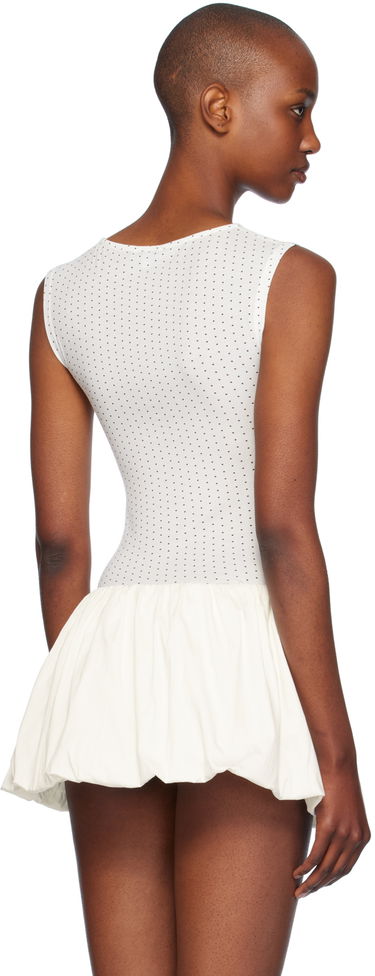 Klä Miaou Miaou Kelly Dotted Peplum Top Vit | 7185TJBBKD, 2