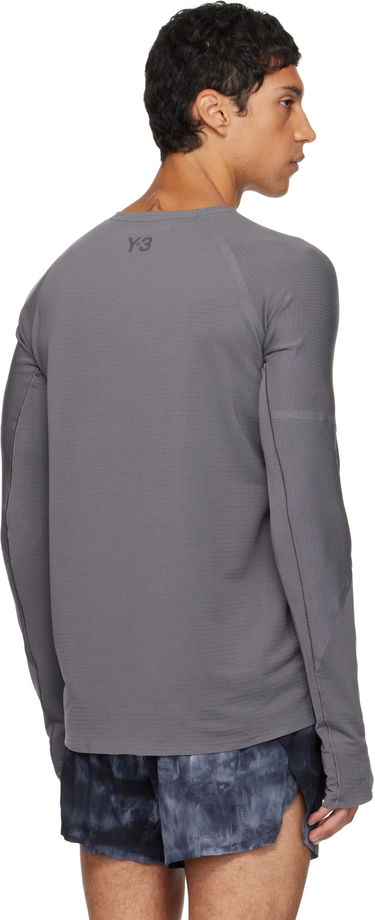 T-shirt Y-3 Y-3 Running Long Sleeve T-Shirt Grå | KB2331, 2