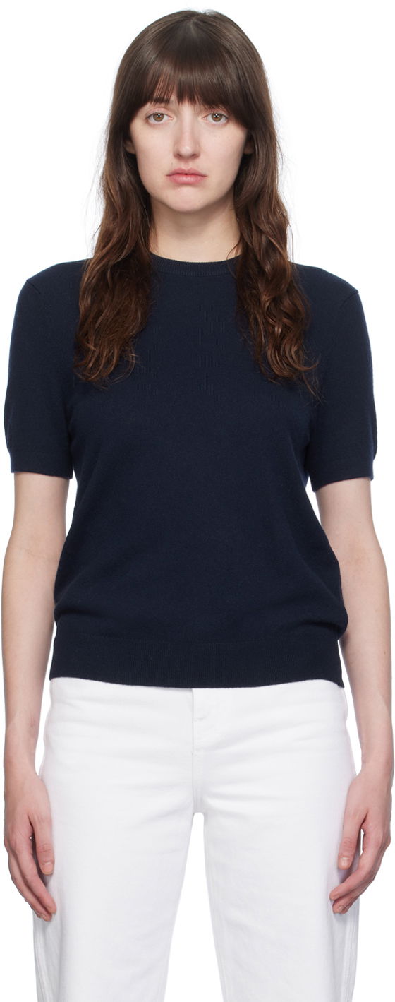 Sweater Khaite The Pierre Sweater Mörkblå | 9553628
