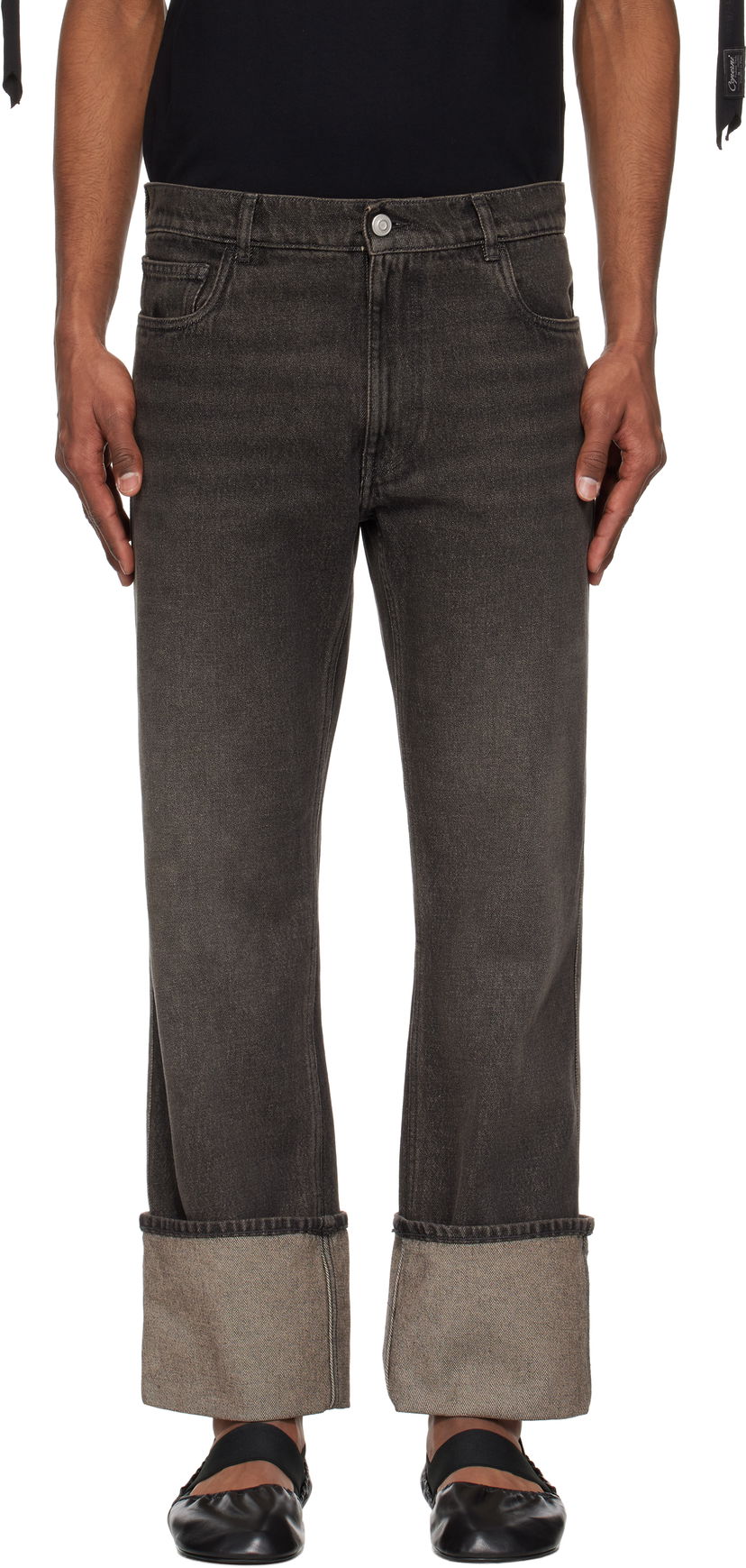 Jeans Coperni Coperni Loose-Fit Boyfriend Jeans Grå | COPP122F2036MEN