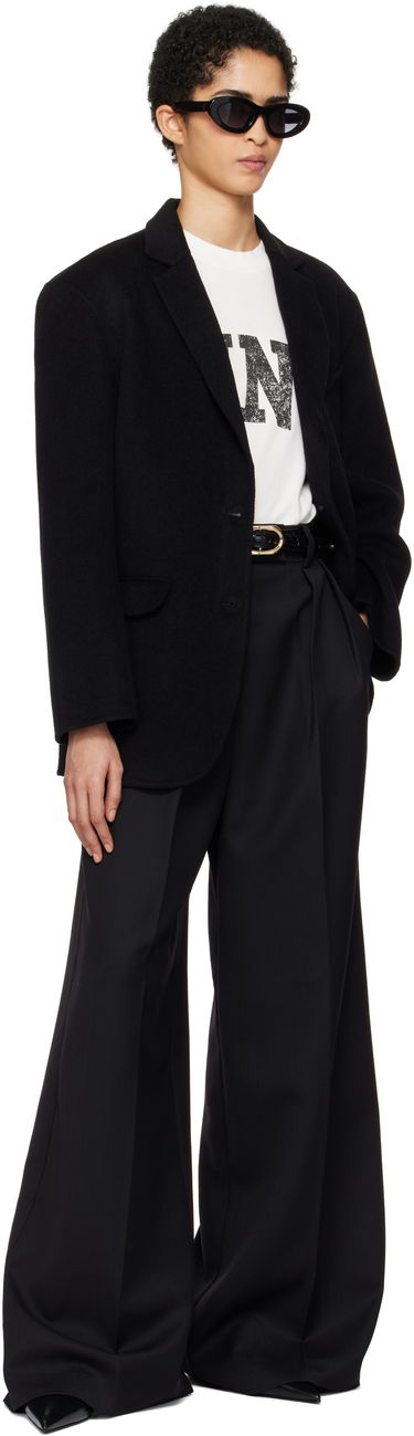 Jacka Anine Bing Black Single-Breasted Blazer Svart | A-01-7073-000, 3