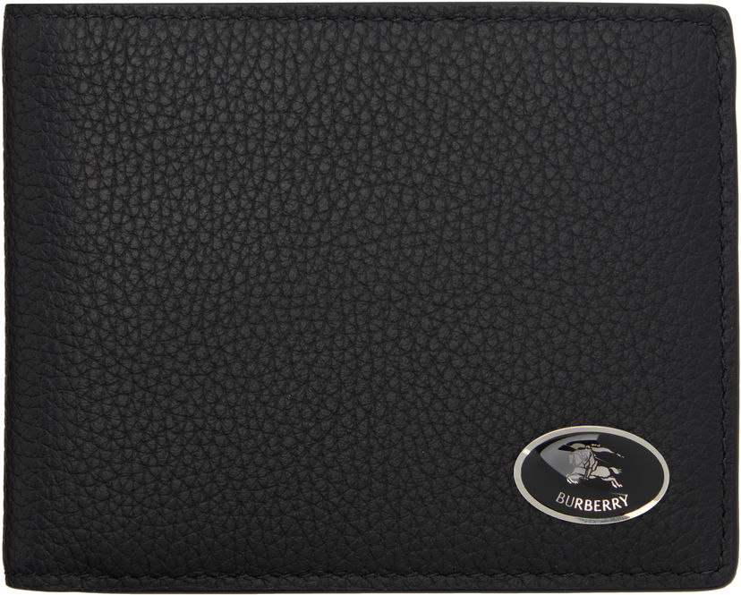 Plånbok Burberry Burberry Knight Stamp Bifold Wallet Svart | 8113095