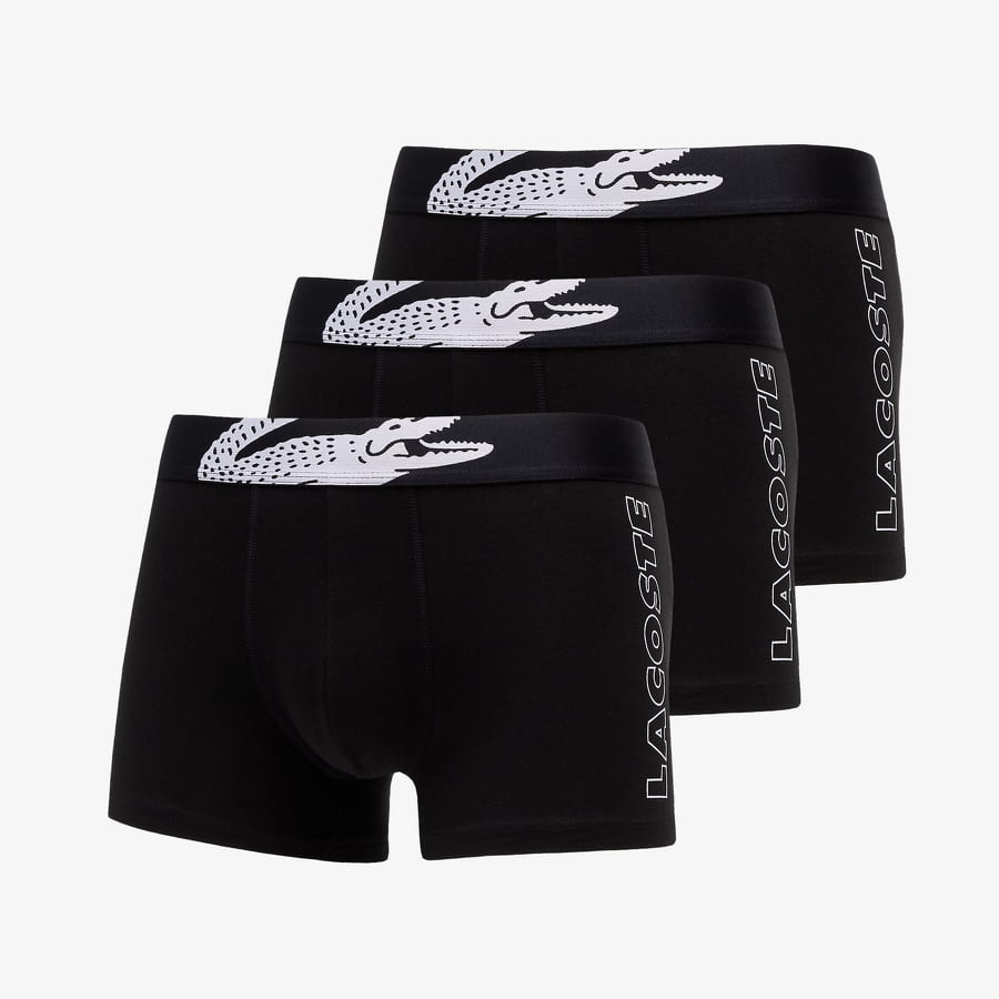 Boxare Lacoste Underwear trunk 3-Pack Svart | 5H2082 031, 0
