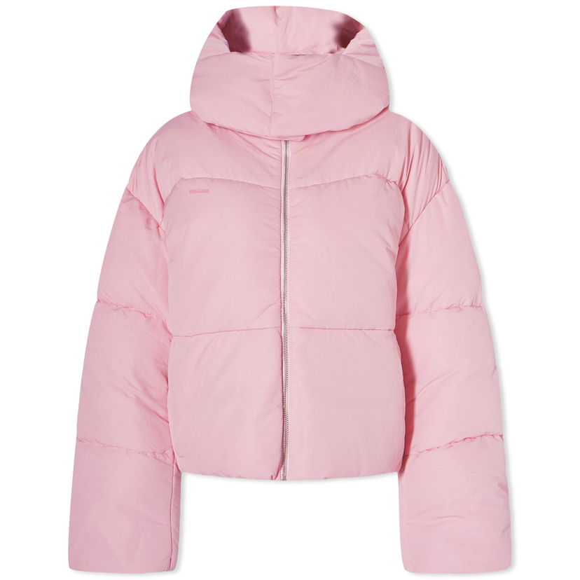 Pufferjacka PANGAIA Pangaia FLWRDWN Recycled Nylon Cropped Puffer Jacket Rosa | 100011685013