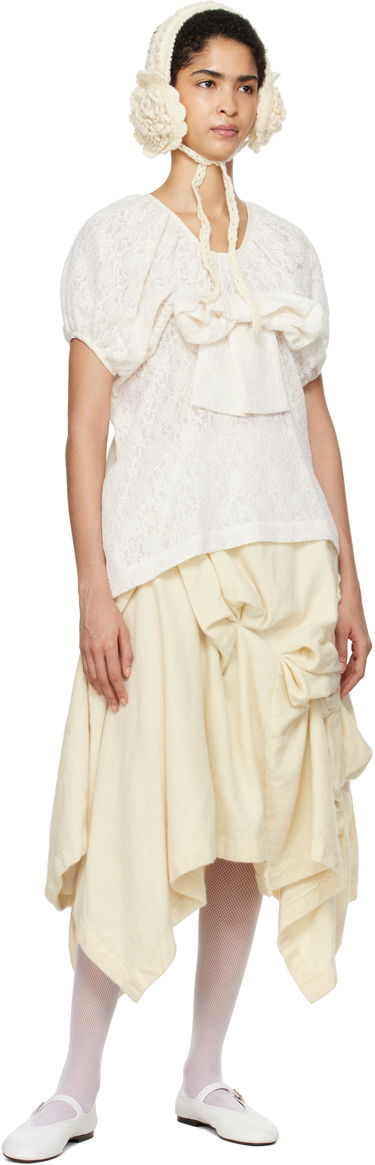 Kjol Comme des Garçons Comme Des Garcons Wool Midi Skirt Beige | TN-S013-051, 3