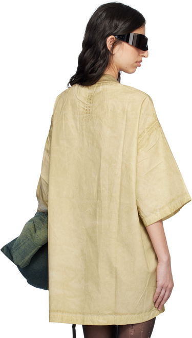 T-shirt Rick Owens Rick Owens DRKSHDW Hollywood Tommy T-Shirt Gul | DS01E3203 PF, 2