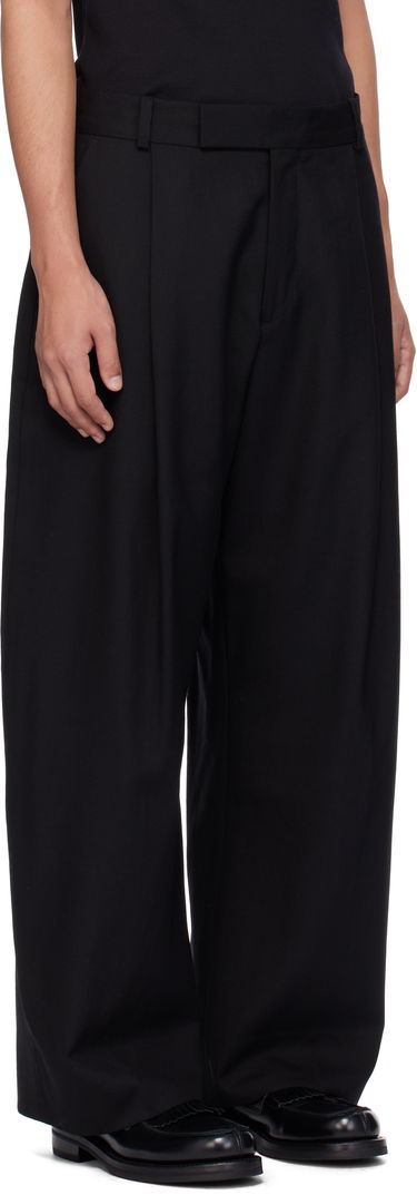 Byxor Studio Nicholson Studio Nicholson Pull Wool Trousers Svart | PULL SNM - 1278, 1