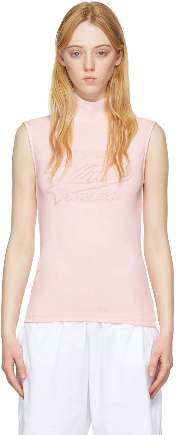 Linne VETEMENTS Viscose Turtleneck Rosa | VL12TR520P