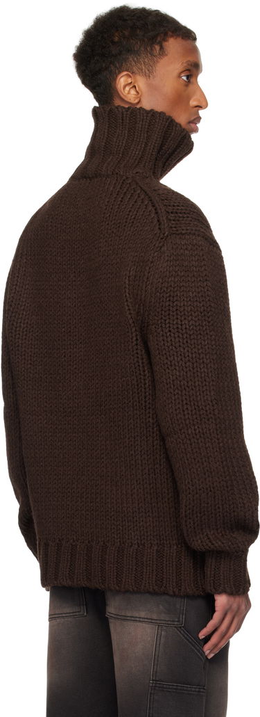 Sweater We11done We11done Chunky Turtleneck Sweater Brun | WD-KT3-24-651-U-BR, 2