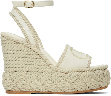 Skovård Valentino Valentino Garavani VLogo Torchon Wedge Sandals Vit | 6W2S0JS0YWI, 0