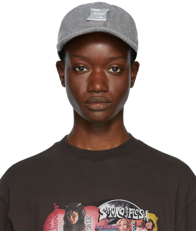 Keps We11done Flannel Padded Cap Grå | WD-AH3-21-447-U-MG