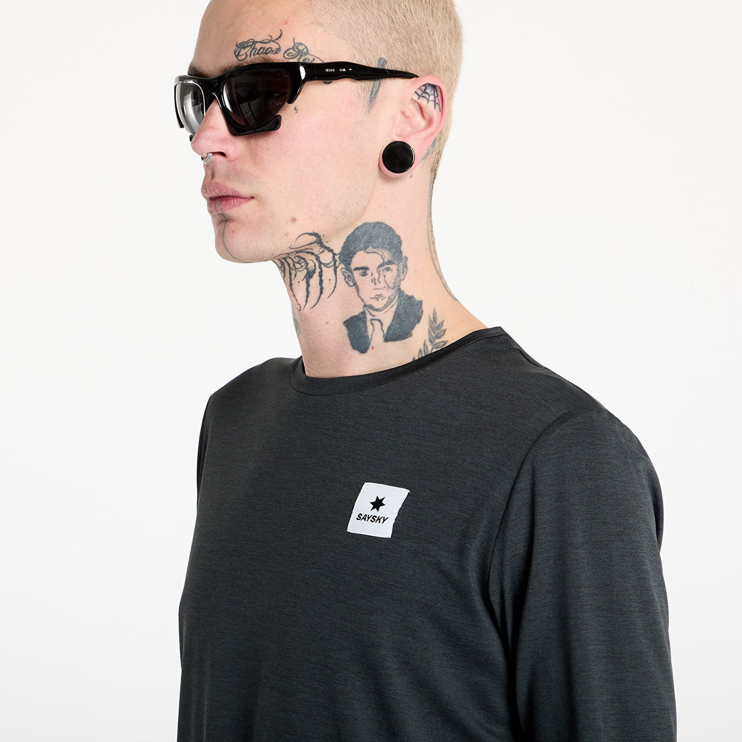 T-shirt Saysky SAYSKY Clean Pace Long Sleeve T-Shirt Svart | XMRLS20C9001, 1