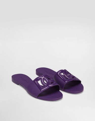 Tillbehör Dolce & Gabbana Dolce & Gabbana Rubber Slides Purpur | CW2215AN9948H438, 1