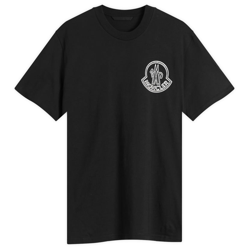 T-shirt Moncler Moncler Large Logo T-Shirt Size X-Small Svart | 8C000-56-89AJS-998