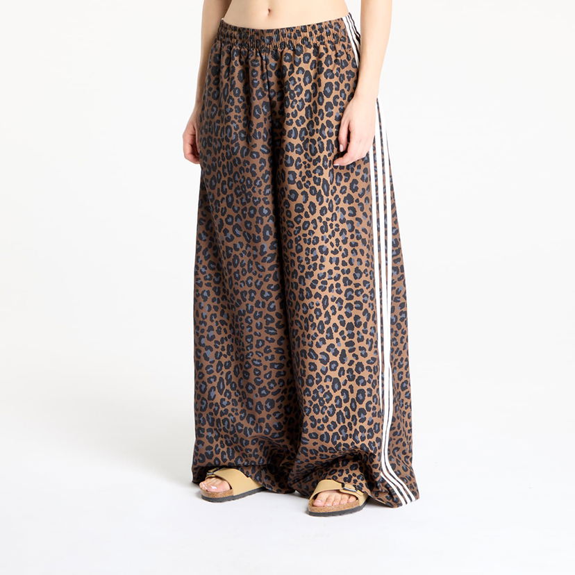 Träningsbyxor adidas Originals adidas Firebird Leopard Oversized Track Pants Brun | JW7302