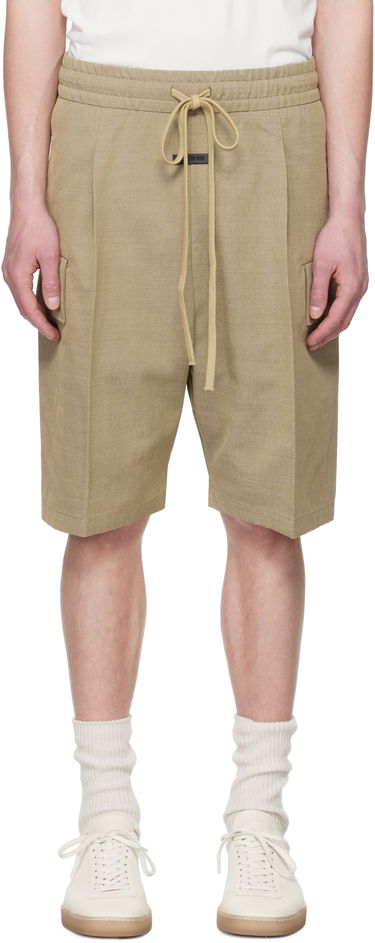 Shorts Fear of God Fear of God Drawstring Cargo Shorts Beige | FGE240-406HNW, 0