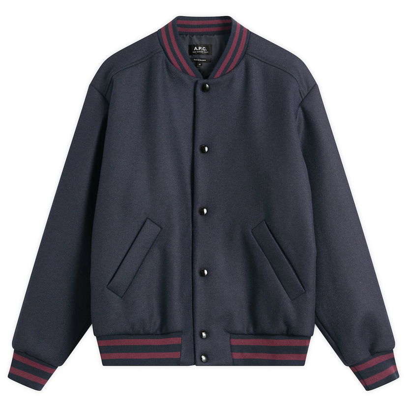 Bomberjacka A.P.C. Micky Varsity Jacket Mörkblå | WVBEB-M02974-IAK