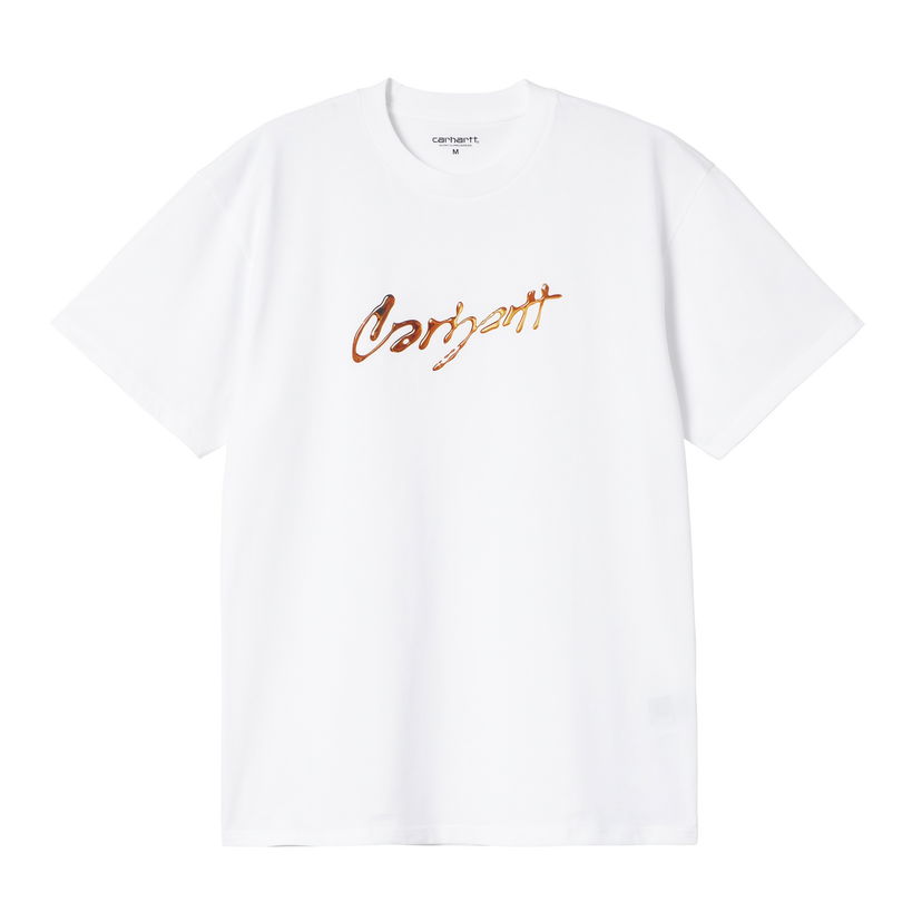 T-shirt Carhartt WIP Script Logo Graphic T-Shirt Vit | I034405_7