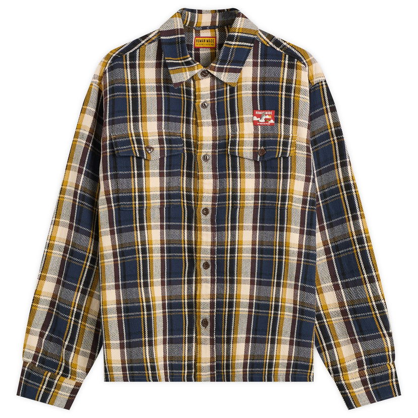 Skjorta Human Made Check Shirt Mörkblå | HM30SH012-NVY