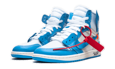 Sneakers och skor Jordan Off-White x Air Jordan 1 Retro High OG "UNC" Blå | AQ0818-148, 3