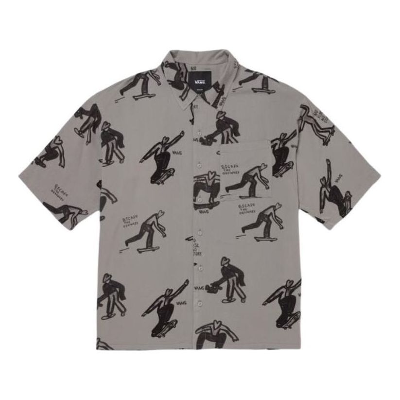 Skjorta Vans Artist Collection Short-Sleeved Shirt Grå | VN000J2XDGC1