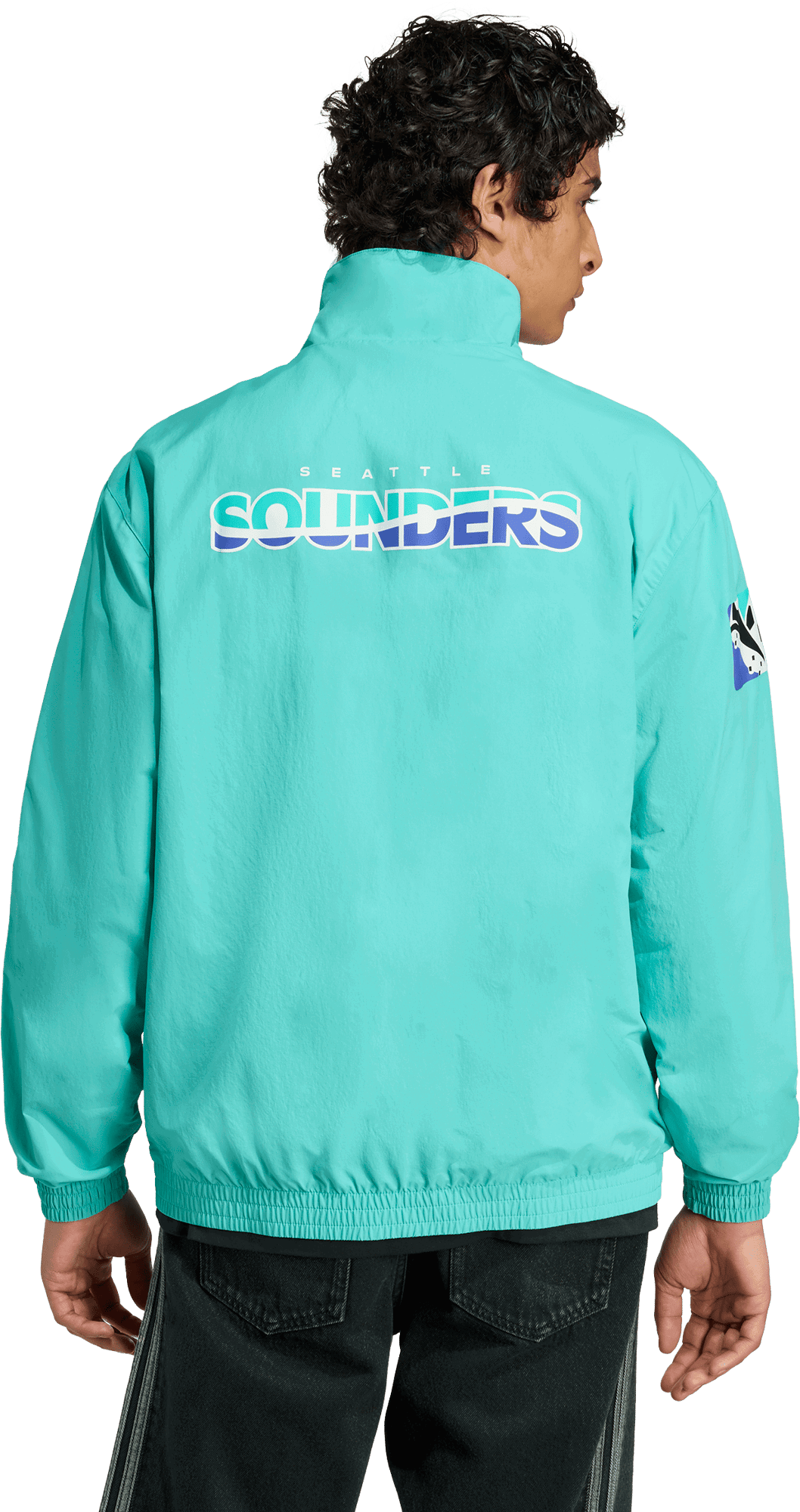Vindjacka adidas Originals Originals Seattle Sounders FC Anthem Jacket Turkos | jm5026, 1