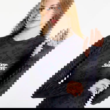 T-shirt Horsefeathers Long-Sleeve Top Mirra Floral Cheetah with Thumbholes Svart | SW927E, 1