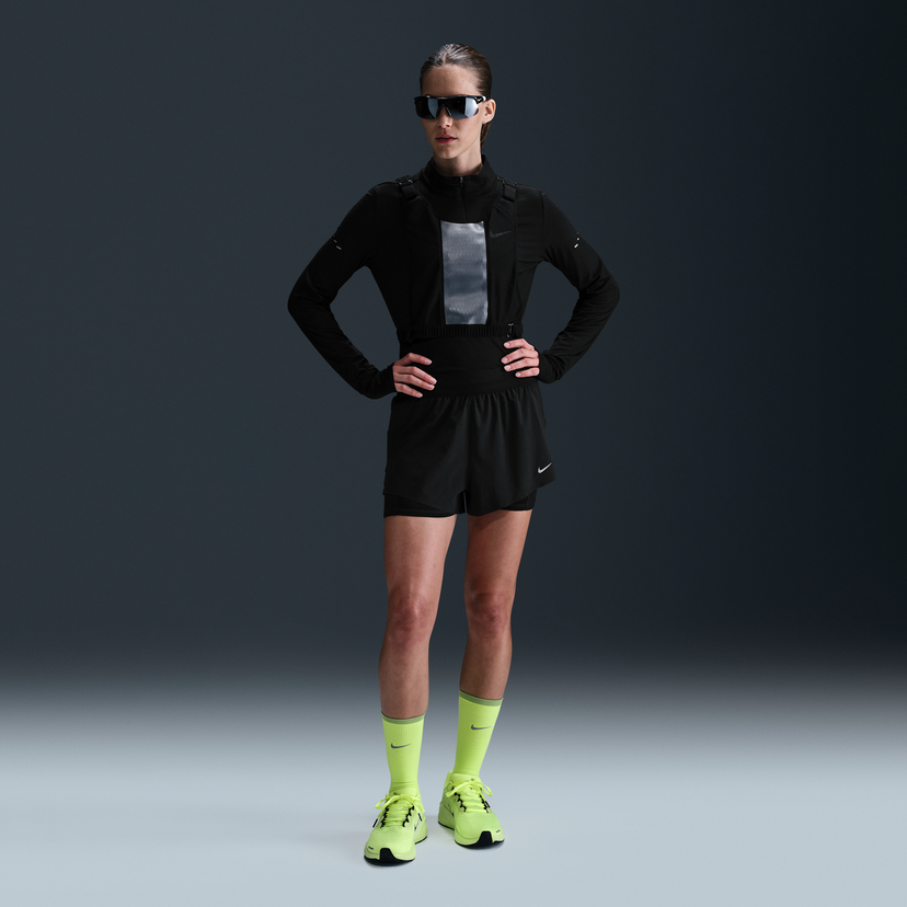 Shorts Nike Swift Dri-FIT 2-in-1 Mid-Rise Running Shorts Svart | HJ5376-010