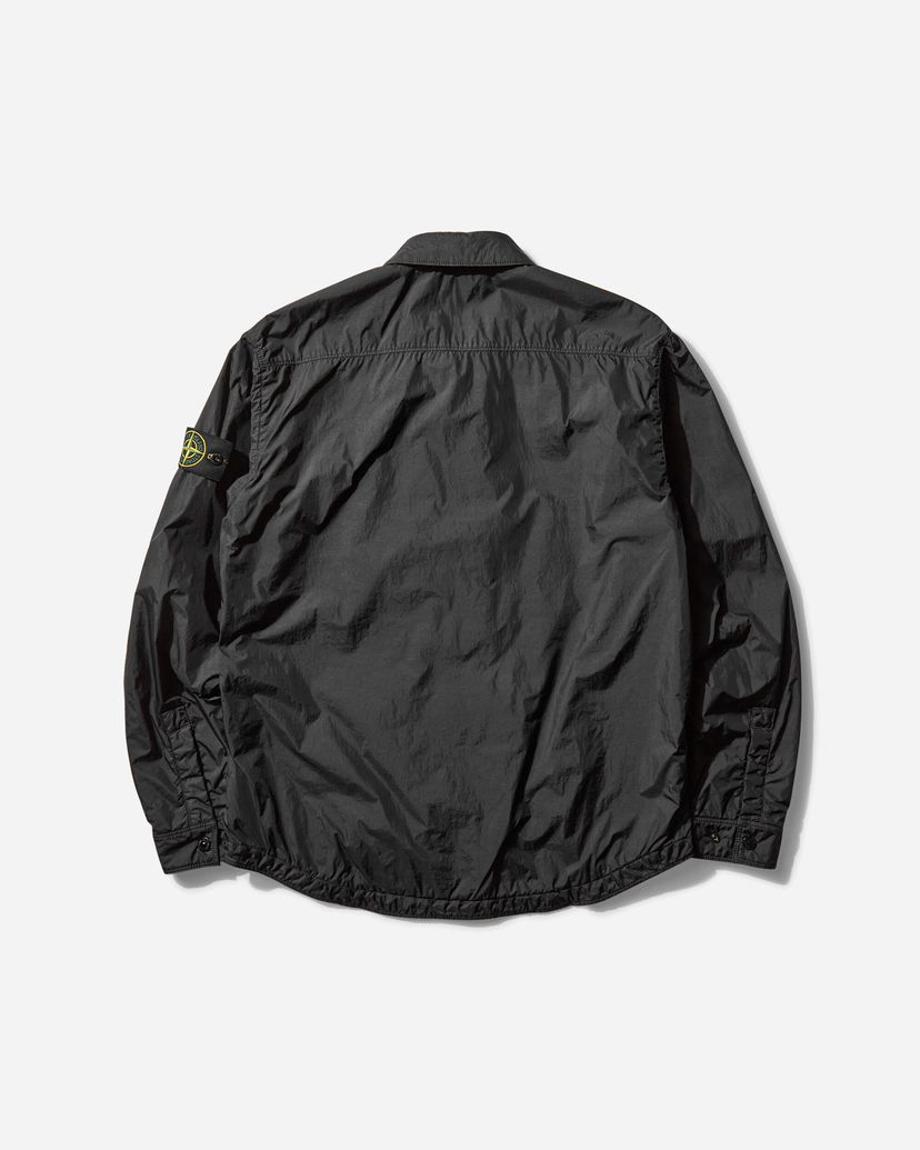 Skjorta Stone Island Crinkle Reps R-NY Overshirt Svart | K2S15-Q100006-S0A23 V0029