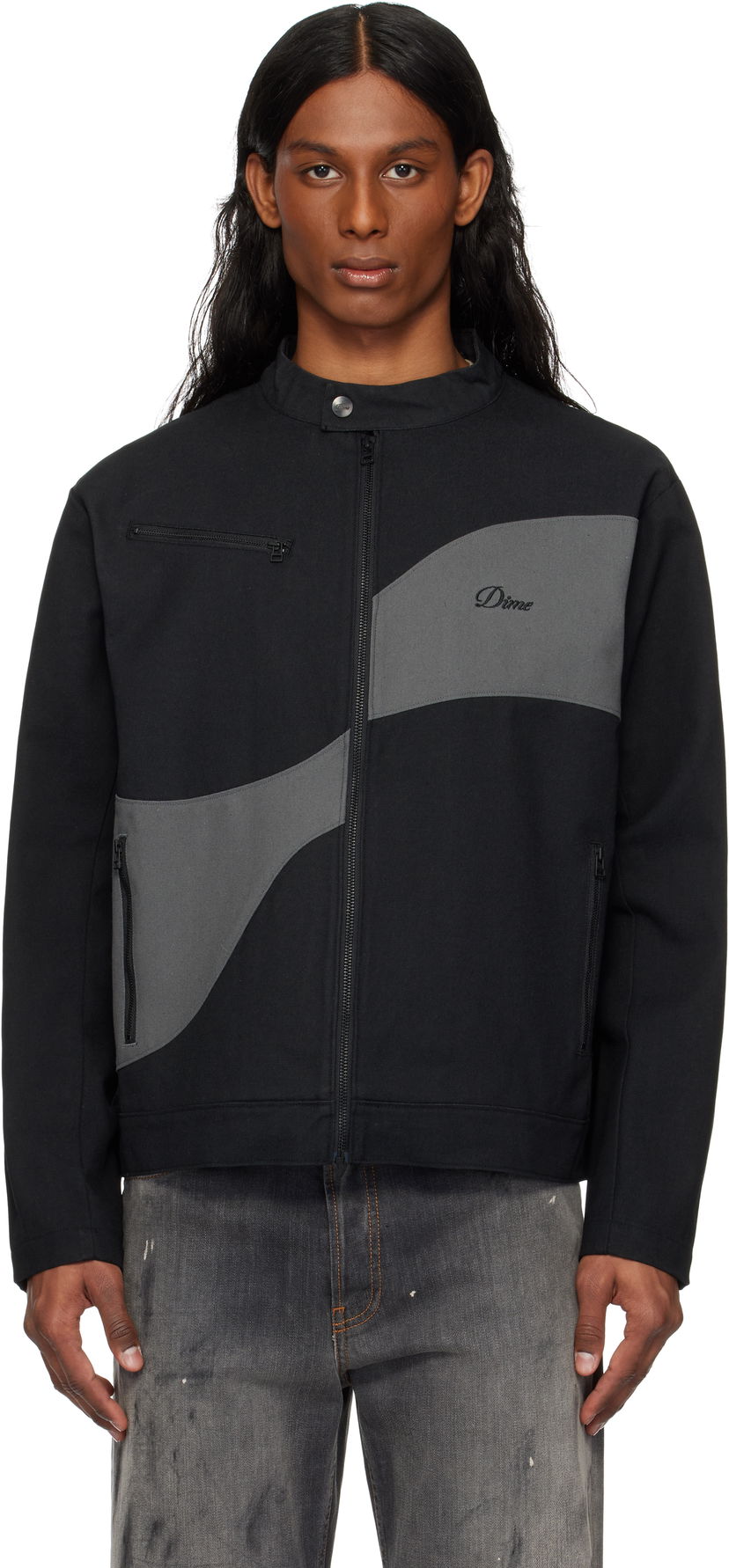 Jacka Dime Dime Moto Jacket Svart | DIME2SP252BLK