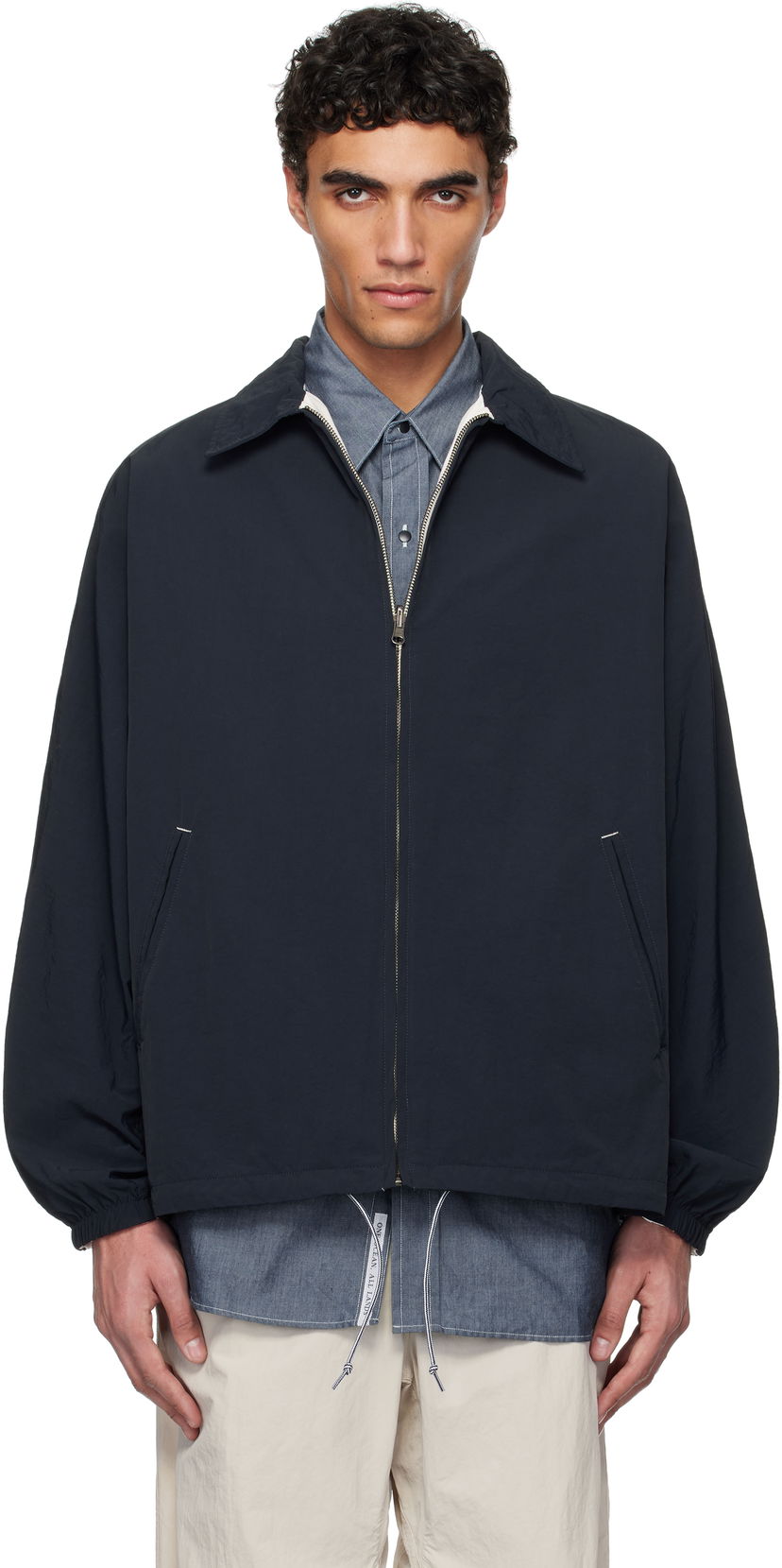 Vindjacka NANAMICA nanamica Coach Reversible Jacket Mörkblå | S25SA001U