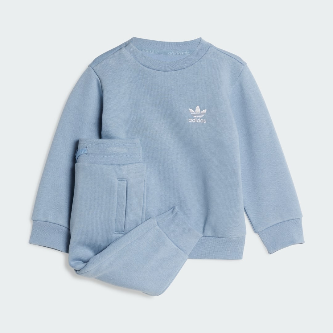 Träningsoverall adidas Performance Crew Kids Set Blå | JY4870, 0