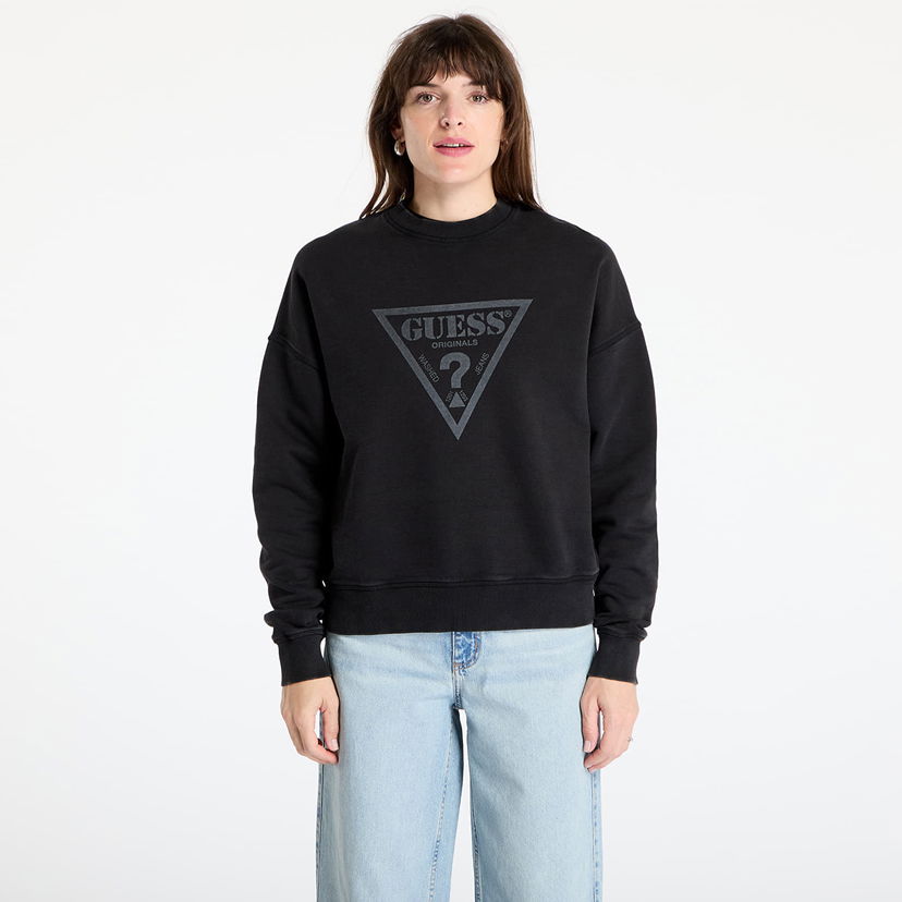 Sweatshirt GUESS GUESS Originals Sweatshirt Svart | W5GQ03K68I4-JTMU