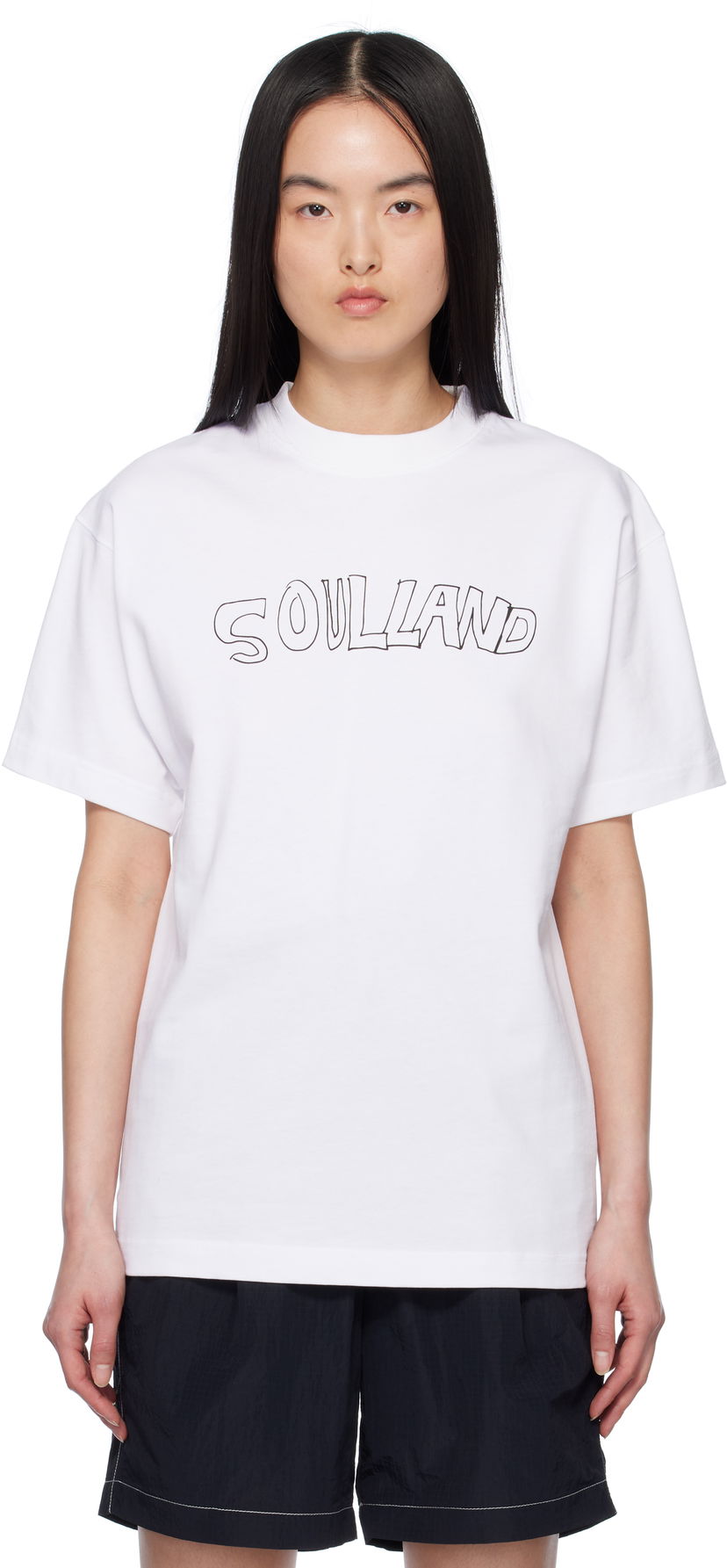 T-shirt Soulland Soulland Roberta T-Shirt Vit | 41080-1063