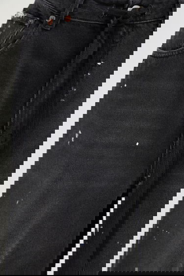 Jeans Maison Margiela MM6 Maison Margiela High Waist Wide-Leg Paint Splatter Drawstring Denim Svart | S52LA0262.M30011.966, 3