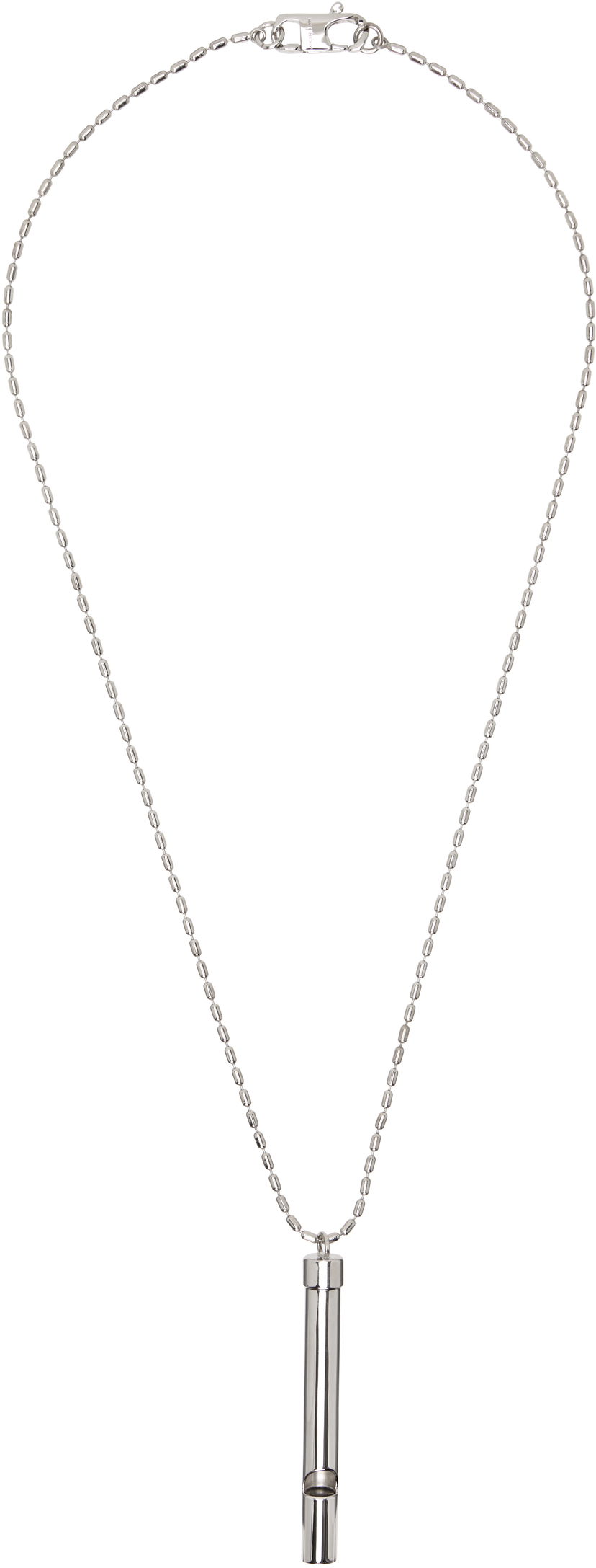 Halsband Maison Margiela MM6 Maison Margiela Silver-Tone Whistle Pendant Necklace Metallisk | SM7UU0104 P8601