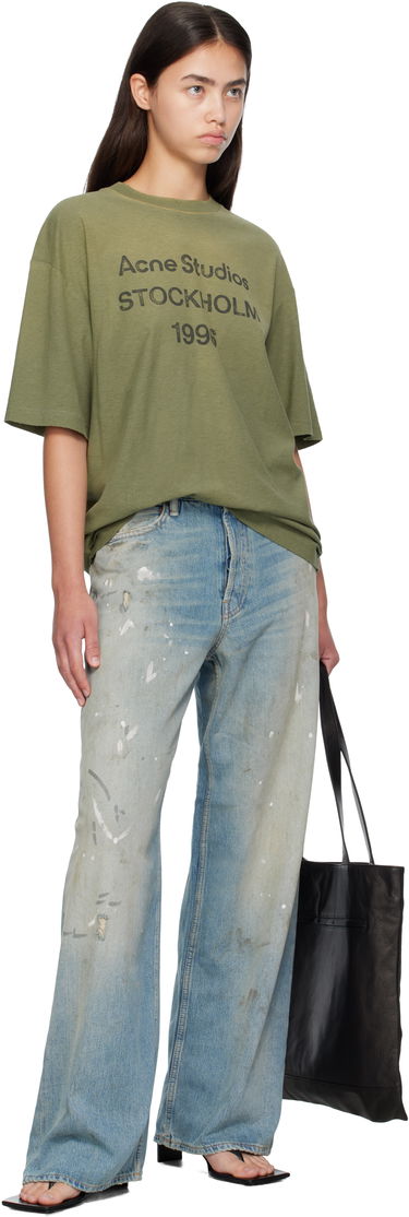Jeans Acne Studios Acne Studios 1981 U Paint Splatter Jeans Blå | C00096-, 3