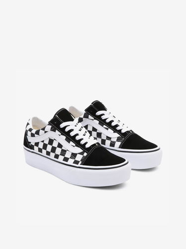 Sneakers och skor Vans UA Old Skool Platform Svart | VN0A3B3UHRK1_(CHECKERBOARD) BLK/TR WHT, 2