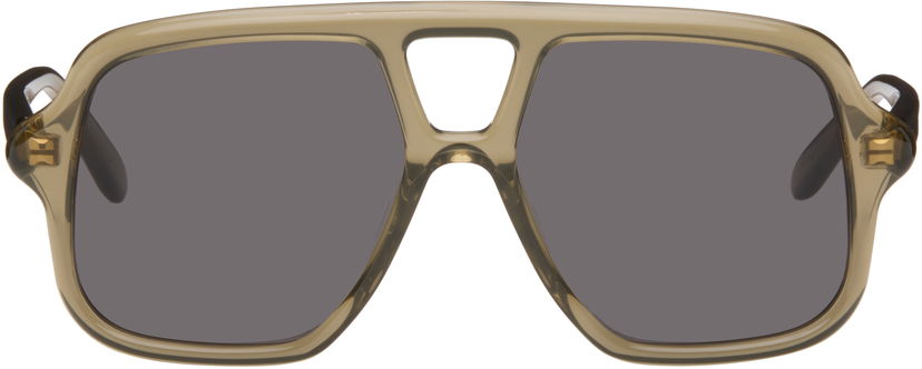 Solglasögon Loewe Loewe Aviator Slim Sunglasses Grön | LW40161UM5496A 840126861228