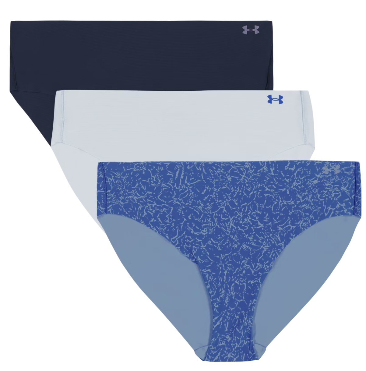 Trosor Under Armour Under Armour Print 3-Pack Hipster Blå | 1383898-402, 0