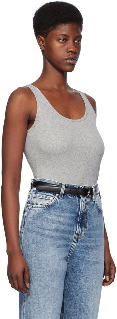 Bälten TOTEME TOTEME Ribbed Tank Top Svart | 241-WRT1053-FB0094, 1