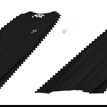 Sweater Comme des Garçons PLAY Red Heart Crewneck Svart | AZ N068 051 1, 1