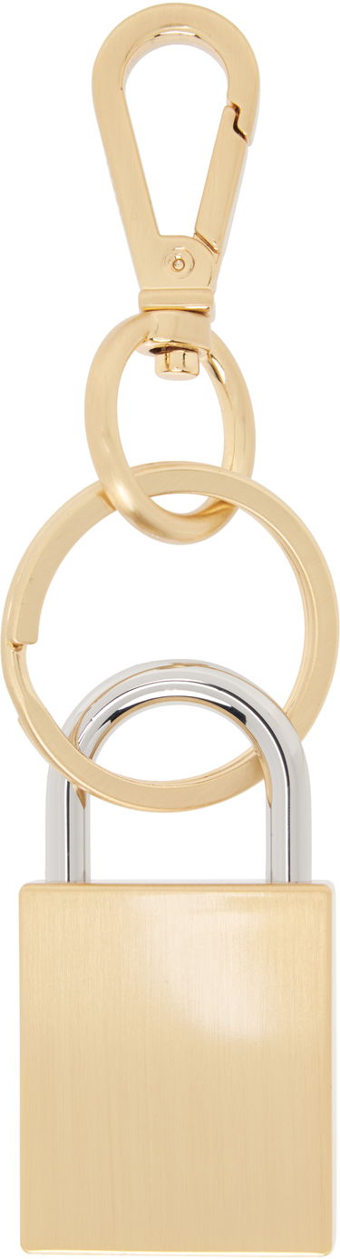 Nyckelringar AMI AMI Paris De Coeur Padlock Keychain Metallisk | UKR912.369, 2