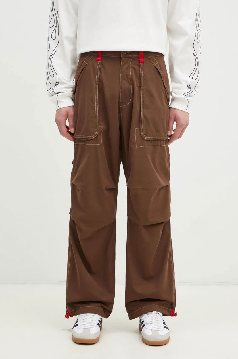 Cargo byxor Pleasures PLEASURES Public Utility Pants Brun | P24W011